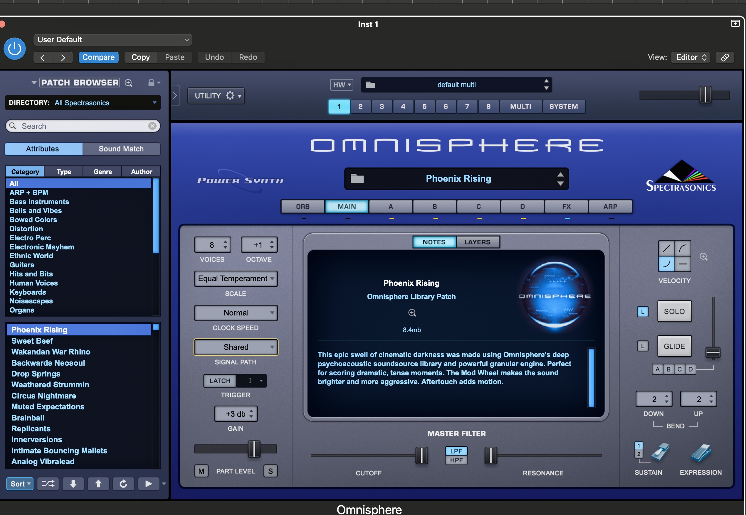 Spectrasonics Omnisphere 2.8